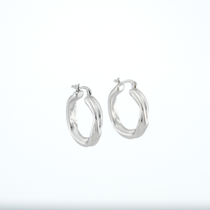 Voilet Silver Earrings