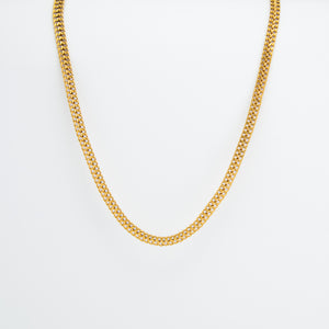 Zane Gold Flat Chain Necklace