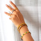 Zara Gold Emerald Bracelet